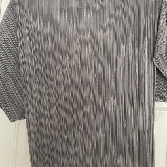 Topshop cropped silver shirt - Picture 4 of 5
